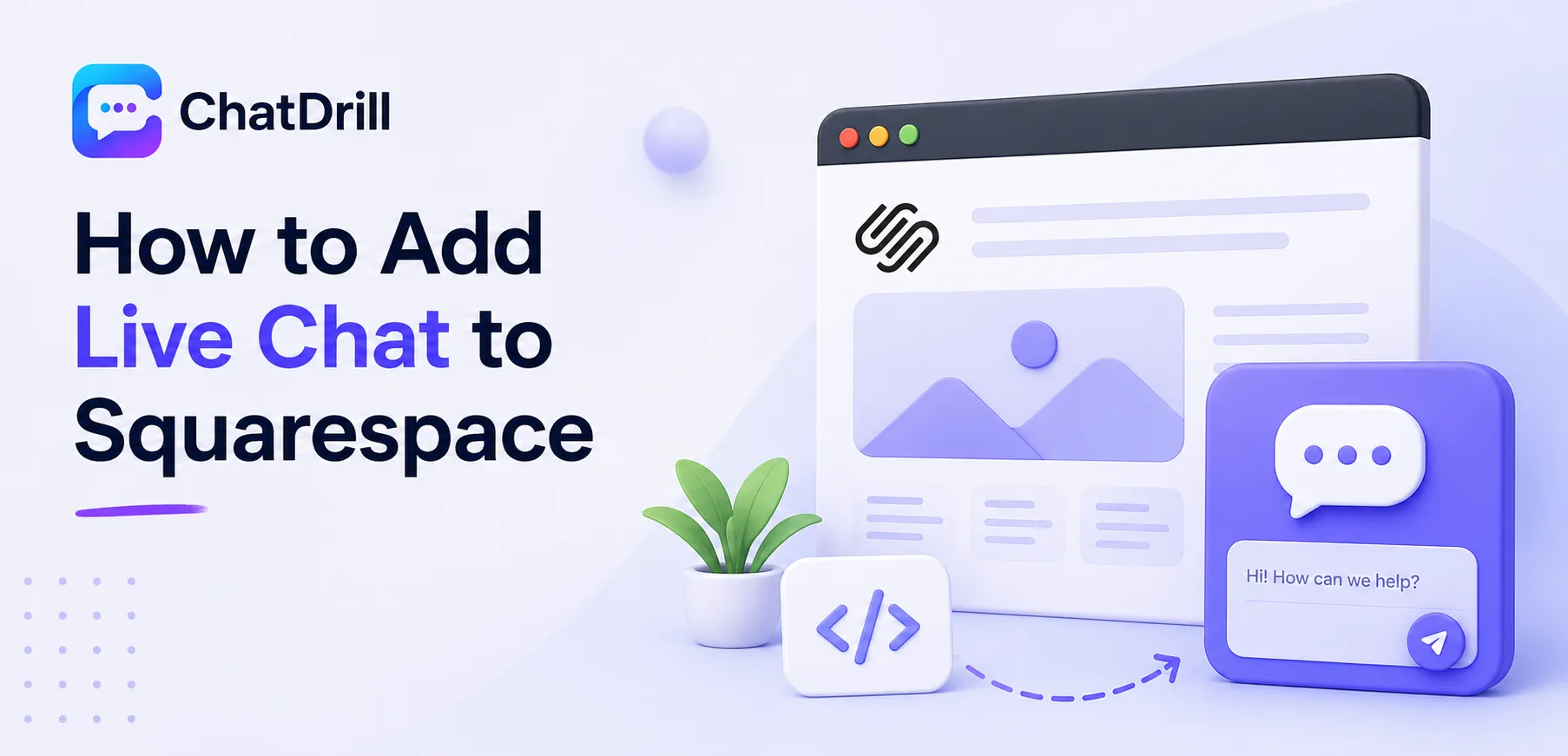 Adding a live chat widget to a Squarespace website via Code Injection