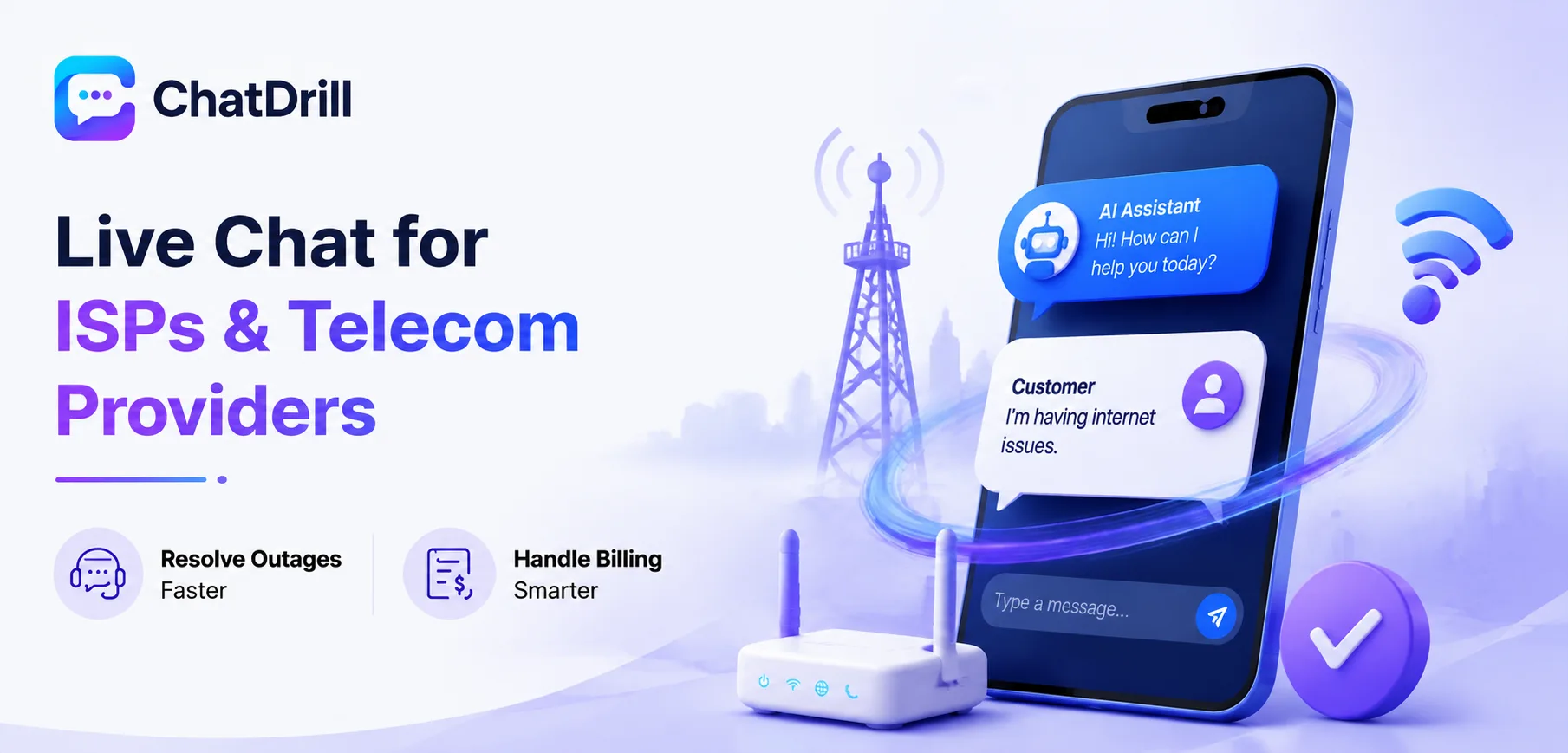 Live chat for ISPs and telecom providers setup guide