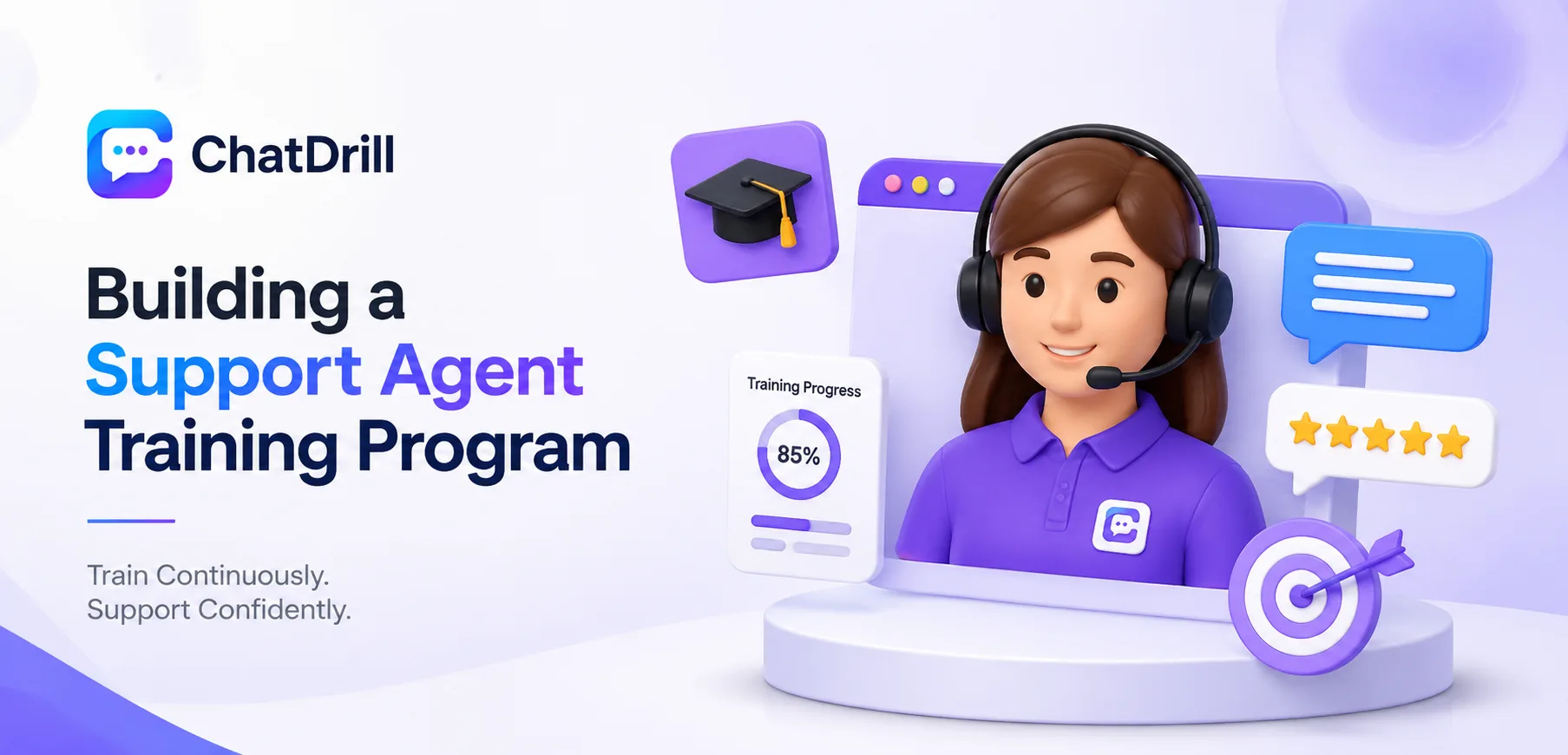 Building a structured training program for customer support agents