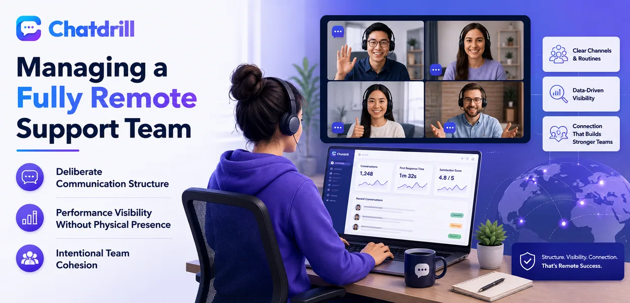Managing a fully remote customer support team effectively