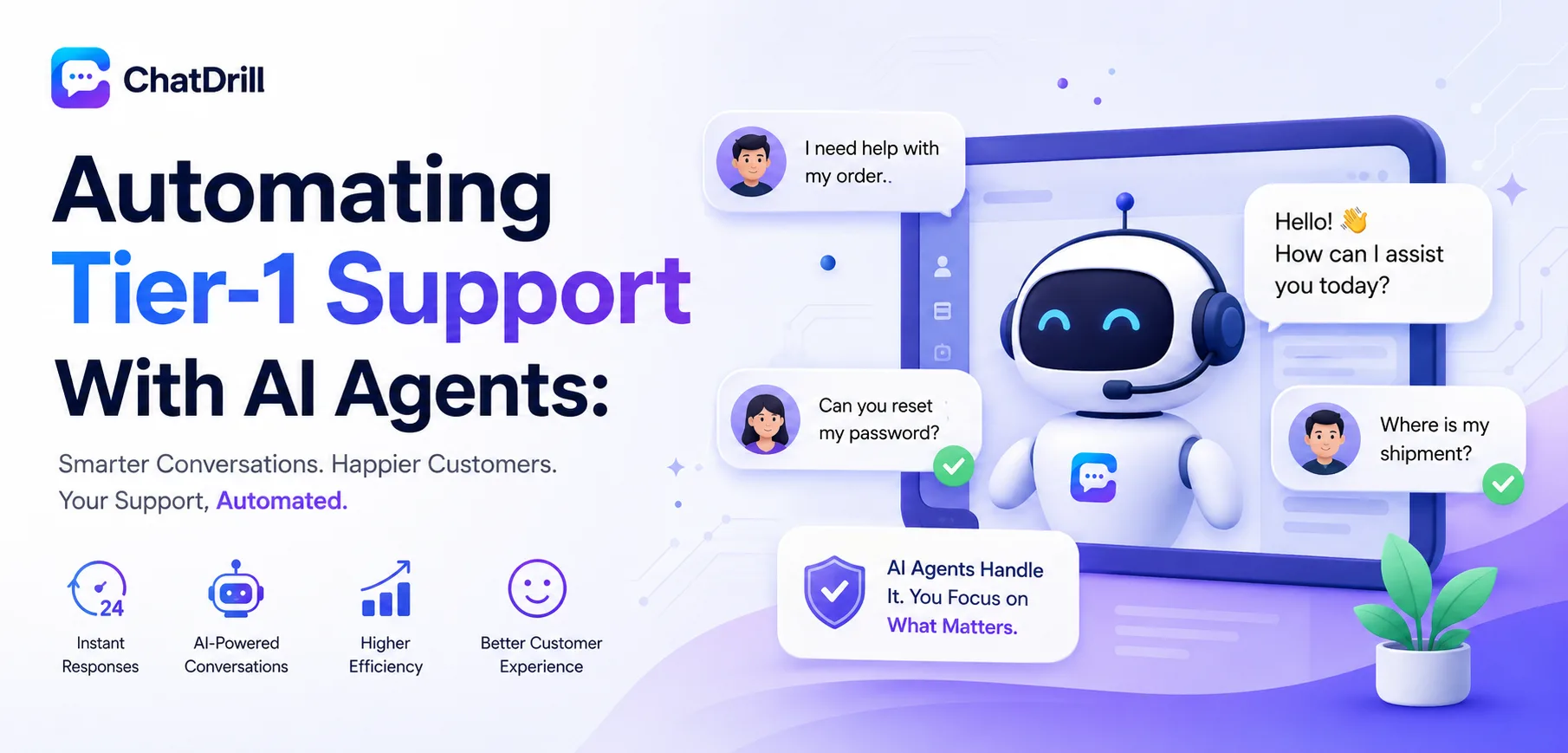 Automating Tier-1 support with AI agents