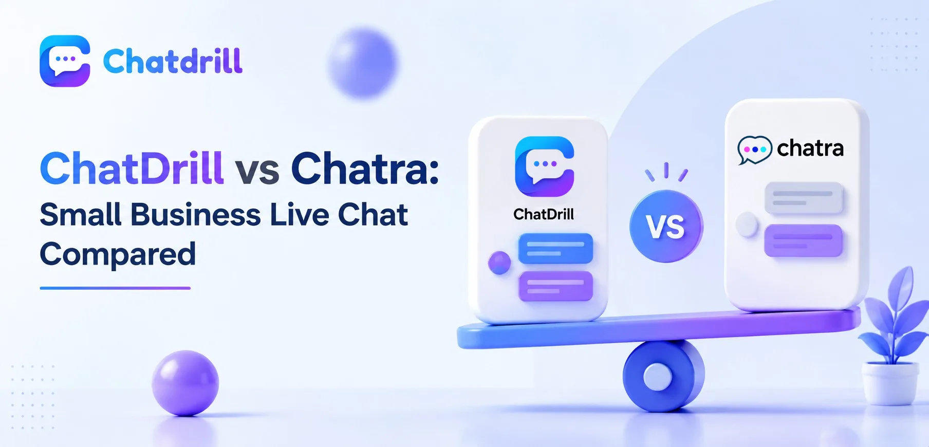 ChatDrill versus Chatra small business live chat comparison