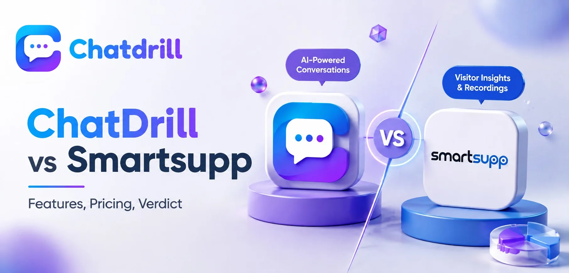 ChatDrill versus Smartsupp features and pricing comparison