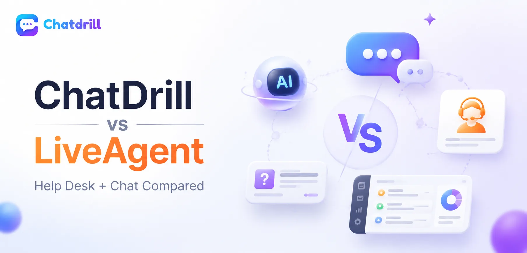 ChatDrill versus LiveAgent help desk and chat comparison