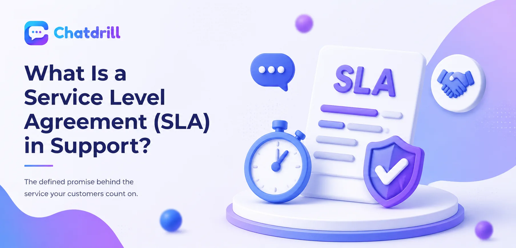 A dashboard showing SLA performance tracking for a support team