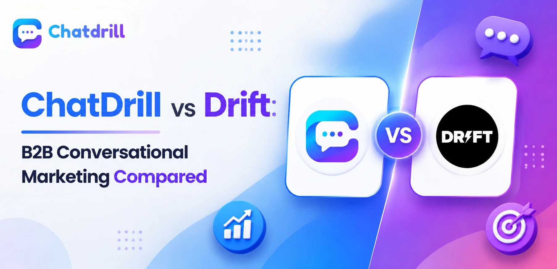 ChatDrill versus Drift B2B conversational marketing comparison